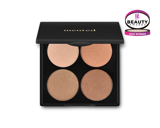 BEST HIGHLIGHTER – Mented Sunkissed Highlighter Palette, $30, mentedcosmetics.com