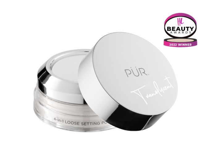 BEST LOOSE SETTING POWDER – PÜR 4-in-1 Loose Setting Powder, $27, Ulta.com