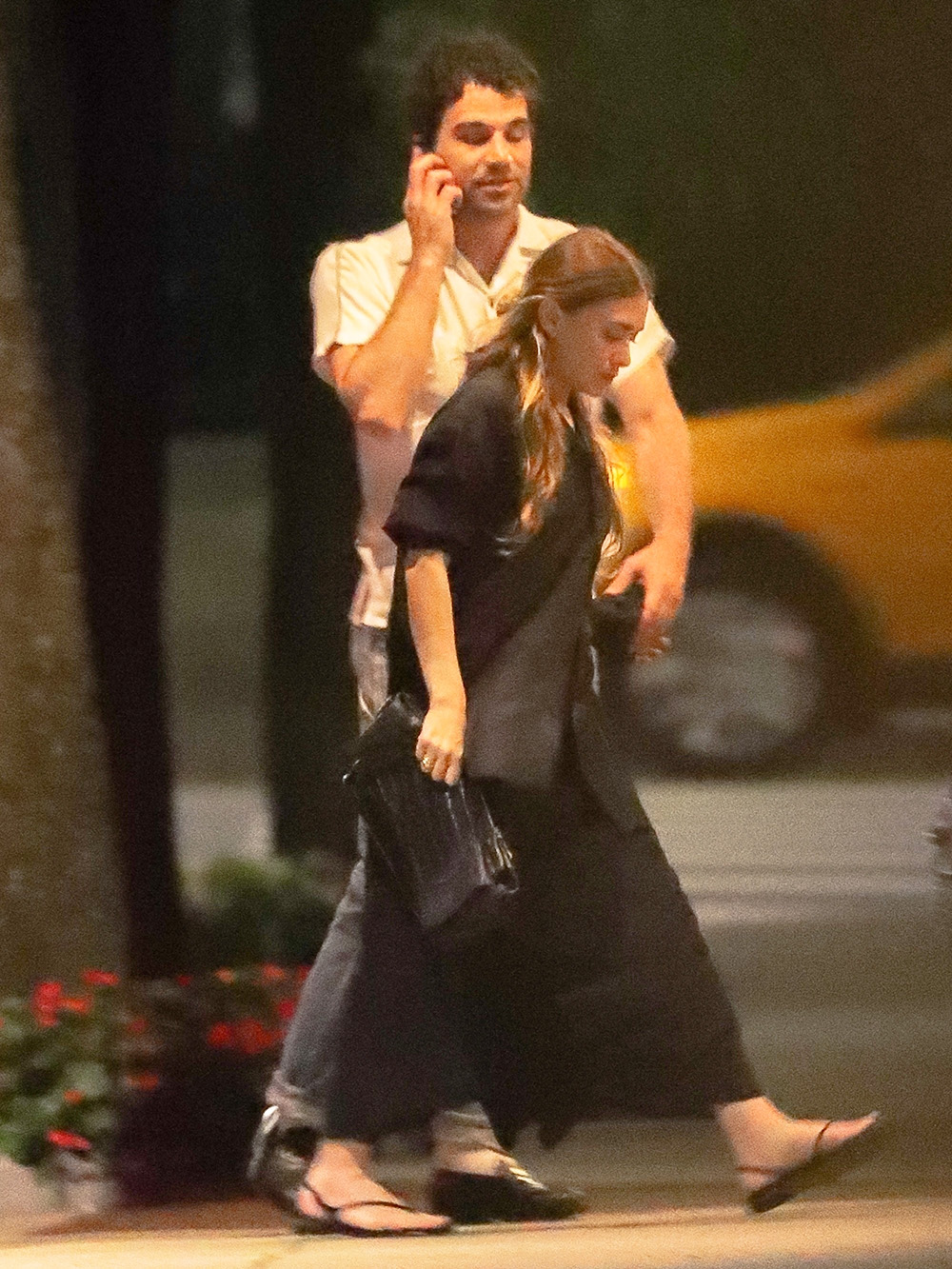 *EXCLUSIVE* Ashley Olsen is spotted on rare outing with boyfriend Louis Eisner as they grab dinner at Balthazar