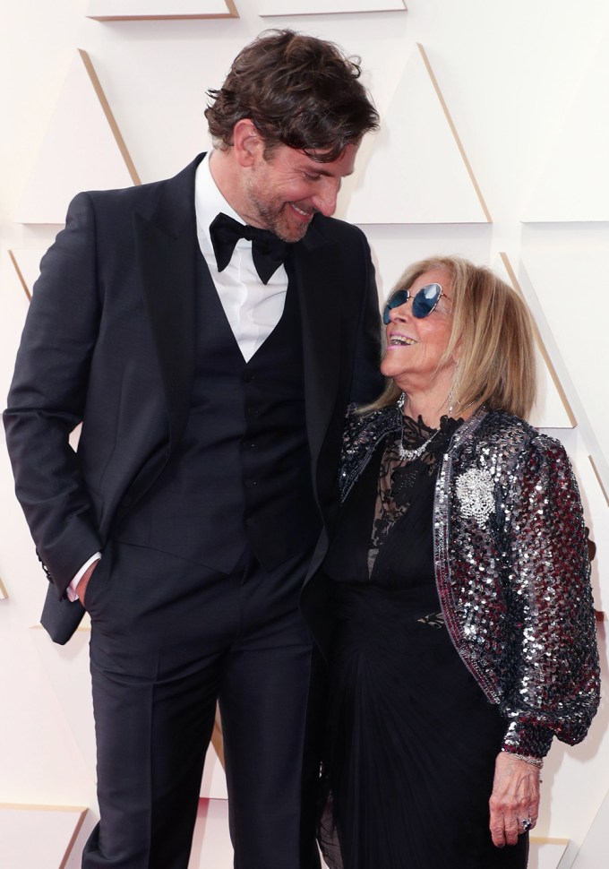 Bradley Cooper & Mom Gloria Campano Share a Smile at 94th Academy Awards