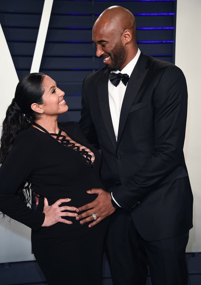 Kobe & Vanessa Bryant Beam At Vanity Fair’s 2019 Oscar Afterparty