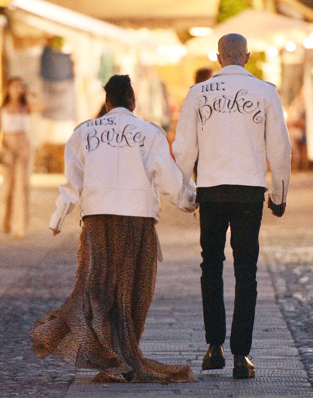 Kourtney Kardashian and Travis Barker in Italy