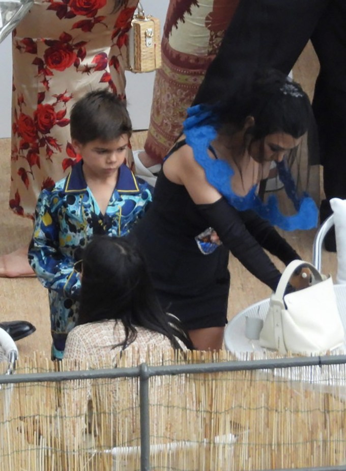 Kourtney Kardashian & Reign Disick in Italy