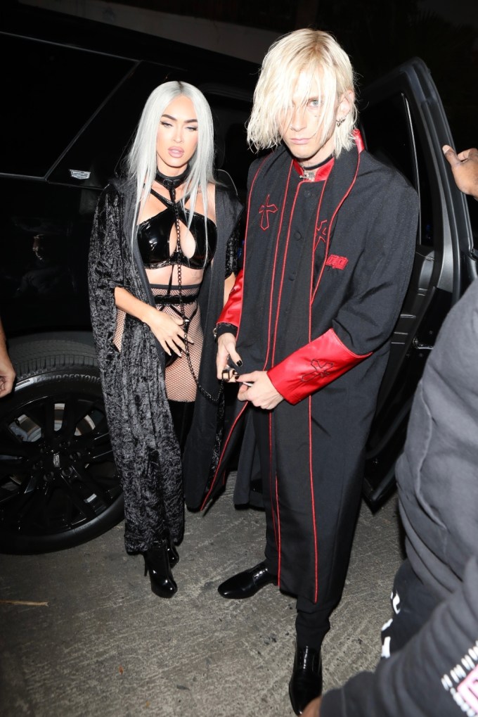 MGK and Megan Fox Show Off Their Halloween Costumes in West Hollywood