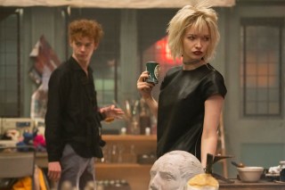 “PISTOL” --  Pictured (L-R): Thomas Brodie-Sangster as Malcolm McLaren, Talulah Riley as Vivienne Westwood.  CR: Miya Mizuno/FX