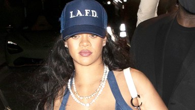 Pregnant Rihanna in L.A.F.D Hat