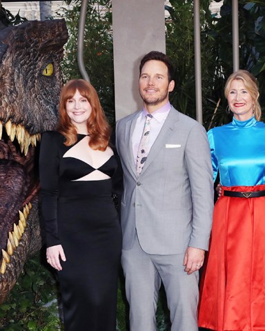 Bryce Dallas Howard, Chris Pratt, Laura Darn and Jeff Goldblum
'Jurassic World: Dominion' premiere, Arrivals, Los Angeles, California, USA - 06 Jun 2022