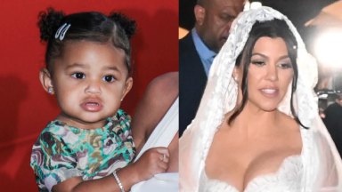 Stormi Webster Kourtney Kardashian