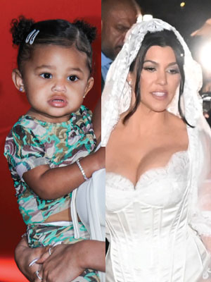 Stormi Webster Kourtney Kardashian