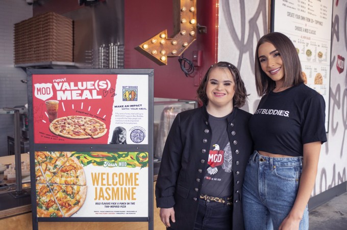 Actress and Best Buddies Global Ambassador Olivia Culpo, joined MOD Pizza