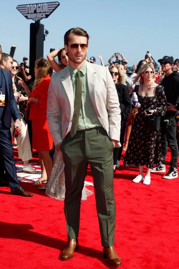 Glen Powell on the red carpet