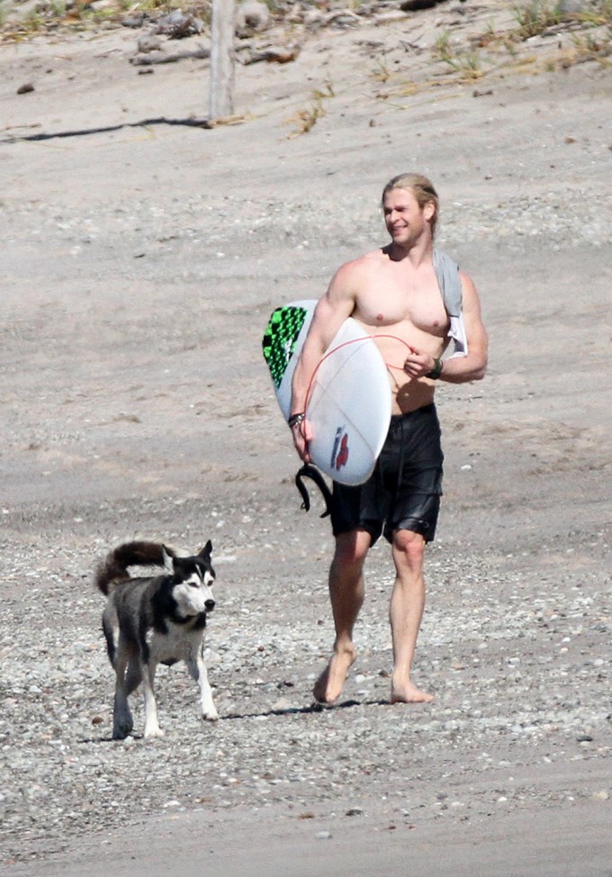 Chris Hemsworth & Pup