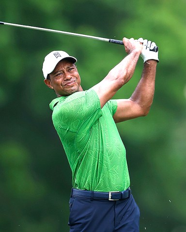 Tiger Woods of the US hits from the fairway on the seventh hole during the second round of the 2022 PGA Championship golf tournament at the Southern Hills Country Club in Tulsa, Oklahoma, USA, 20 May 2022.  The PGA Championship runs from 19 May through 22 May.
2022 PGA Championship golf tournament, Tulsa, USA - 20 May 2022