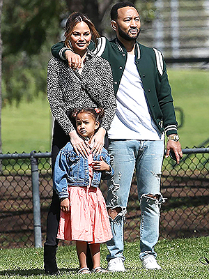 John Legend Chrissy Teigen and Luna
