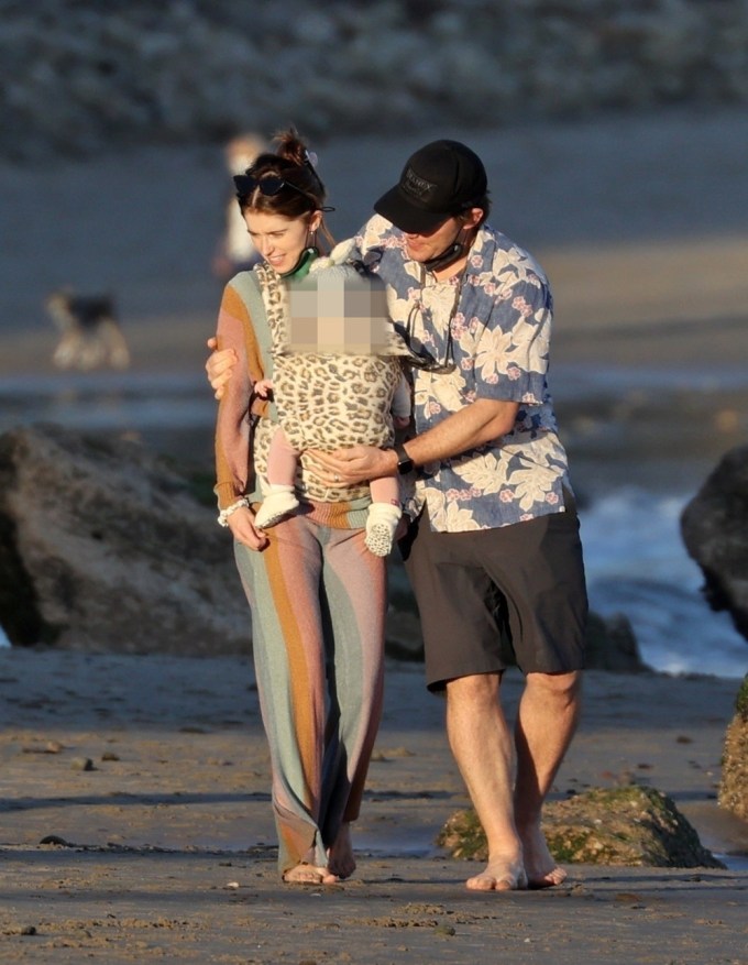 Chris Pratt & Family In Santa Barbara