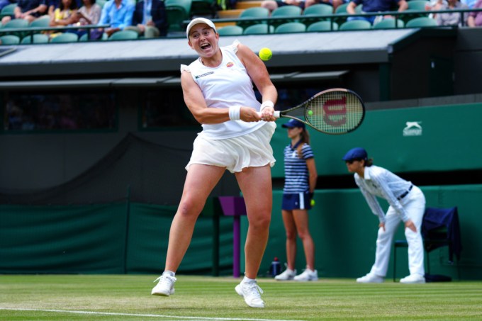 Jelena Ostapenko On The Court