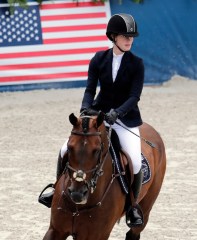 Jennifer Gates competes during the Global Champions Tour, an annual show jumping equestrian series that is hosted around the world, in Miami Beach, Fla. Gates is the daughter of business magnate Bill Gates
Global Championship Tour Equestrian, Miami Beach, USA - 20 Apr 2019