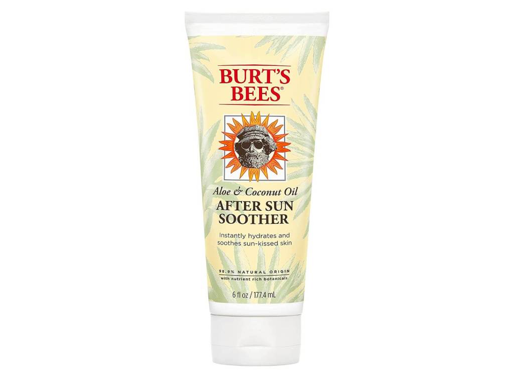 A 6 oz tube of Burt's Bees After Sun Soother with aloe vera and coconut oil