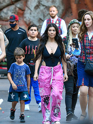 Kourtney Kardashian with children