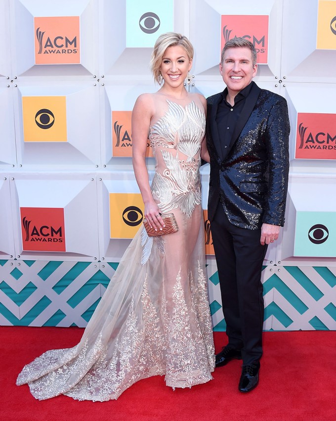 Savannah & Todd Chrisley At The 2016 ACM Awards