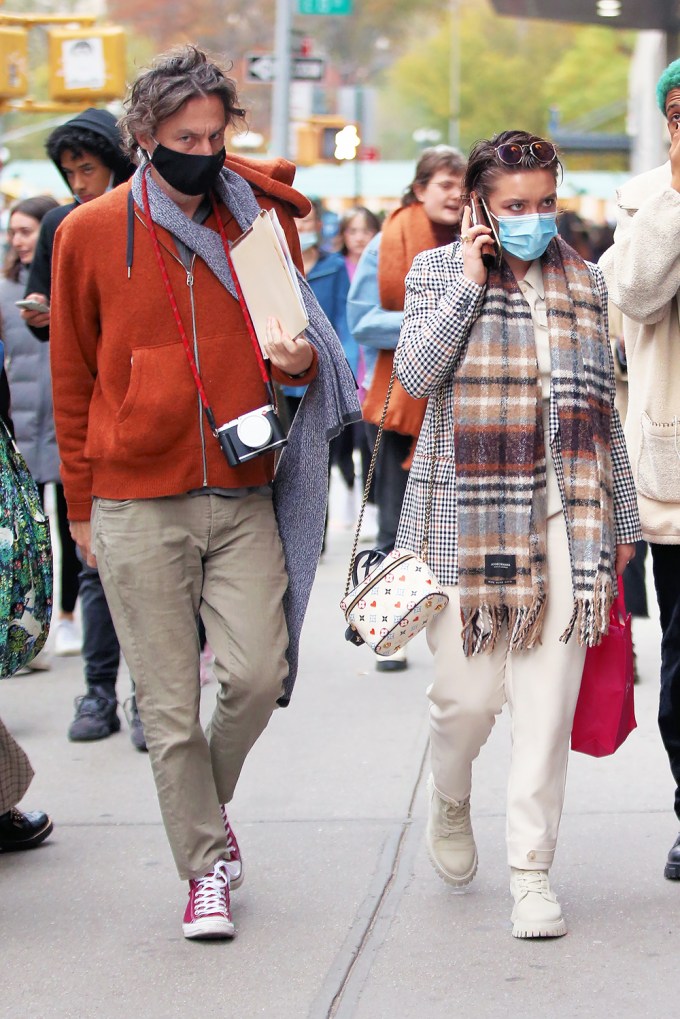 Florence Pugh & Zach Braff In Soho