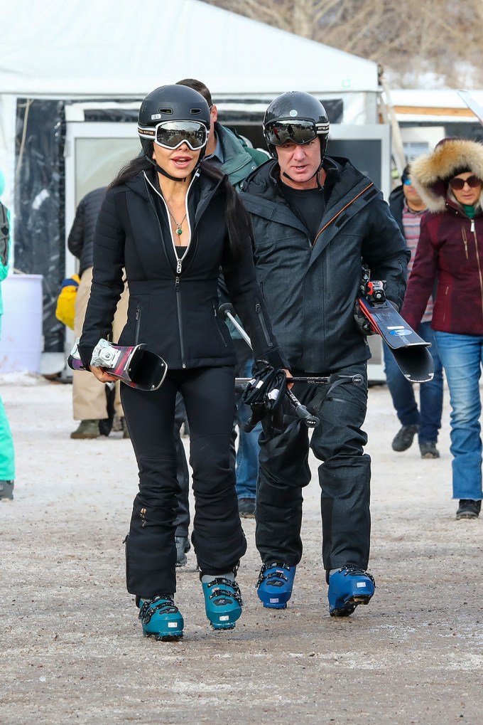 Jeff Bezos & Lauren Sanchez Go To Aspen