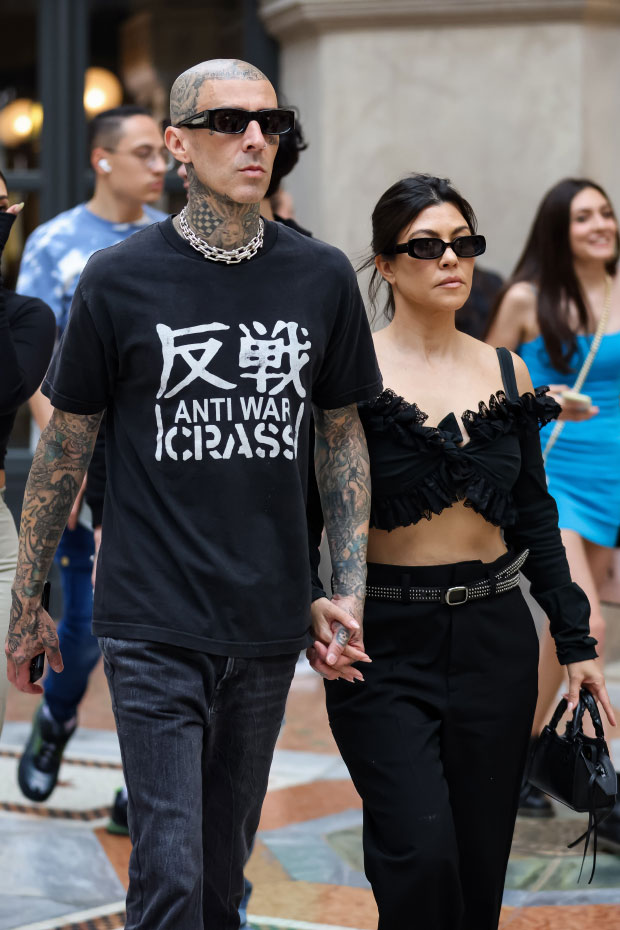 Travis Barker and Kourtney Kardashian