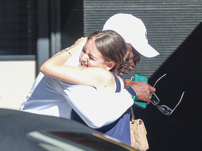 Seal has lunch with his daughter Leni Klum at the Honor Bar restaurant in Beverly Hills