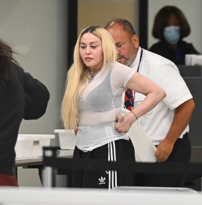 Madonna & David At JFK