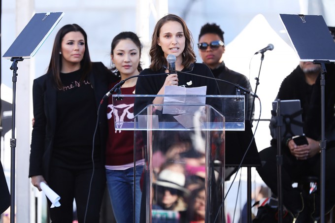 Natalie Portman At The 2018 Women’s March