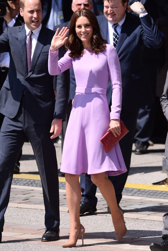 Kate Middleton In Purple