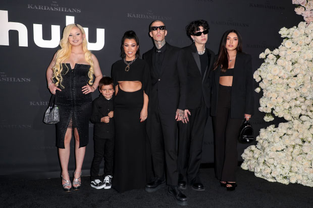 Travis Barker & Kourtney Kardashian and families