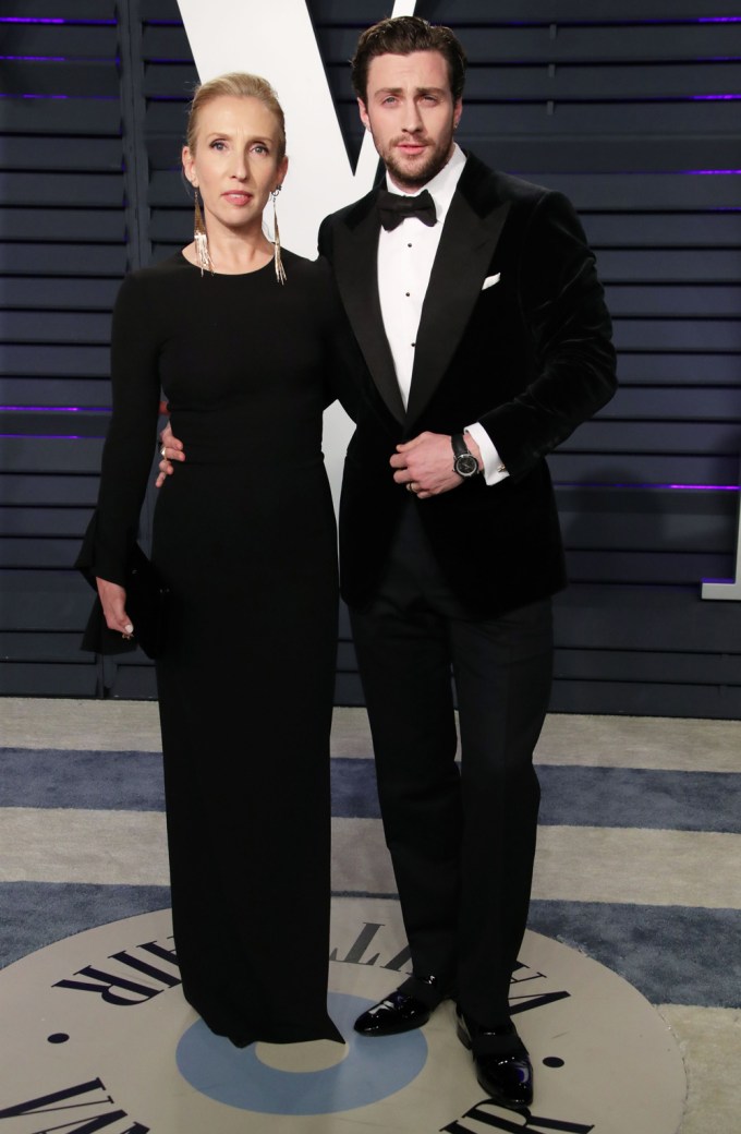 Aaron & Sam Taylor-Johnson At The 2019 Vanity Fair Oscar Party