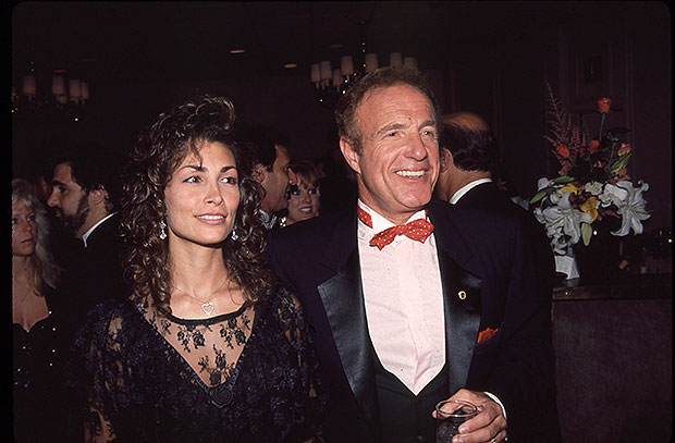 Ingrid Hajek and James Caan 