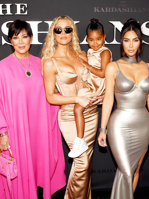 Kris Jenner, Khloe Kardashian, True Thompson, Kim Kardashian