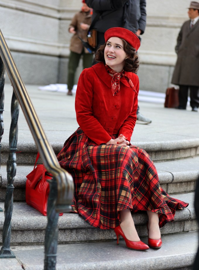 Rachel Brosnahan As Midge Maisel Filming Season 5