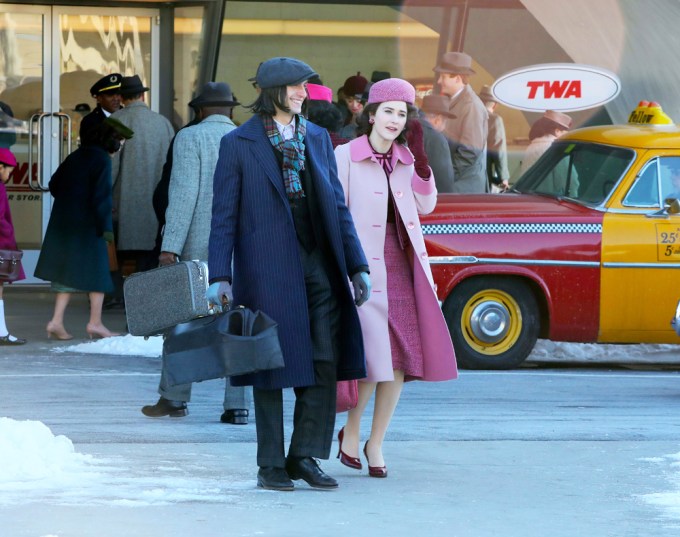 Rachel Brosnahan At JFK Airport