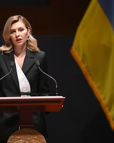 First Lady of Ukraine Olena Zelenska gives an address to members of the United States Congress on Capitol Hill in Washington, DC, on July 20, 2022.
First Lady of Ukraine Olena Zelenska Addresses United States Congress, Washington, District of Columbia - 20 Jul 2022