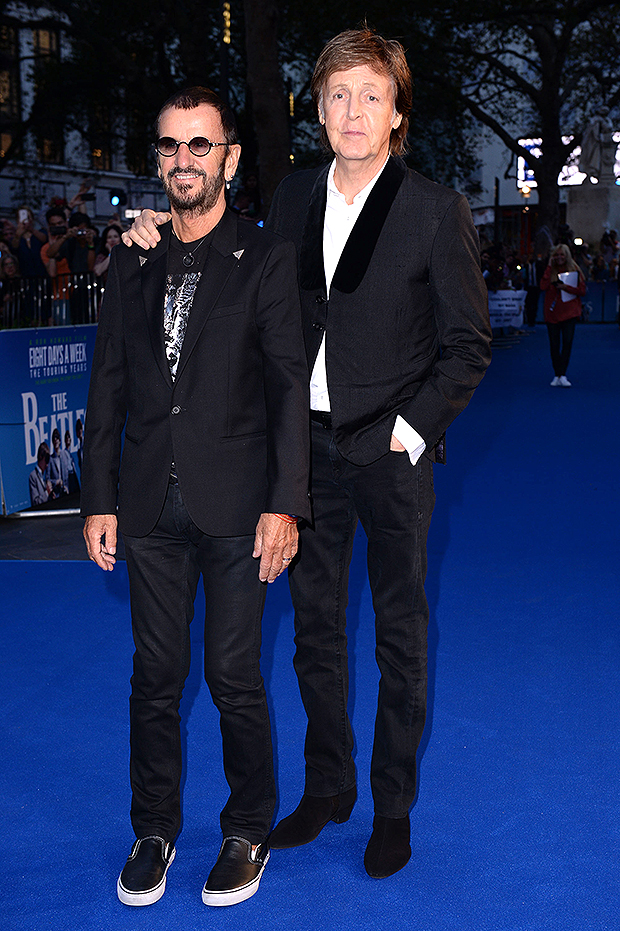 Paul McCartney and Ringo Starr in London