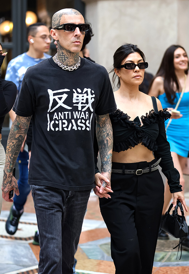 Travis Barker and Kourtney Kardashian