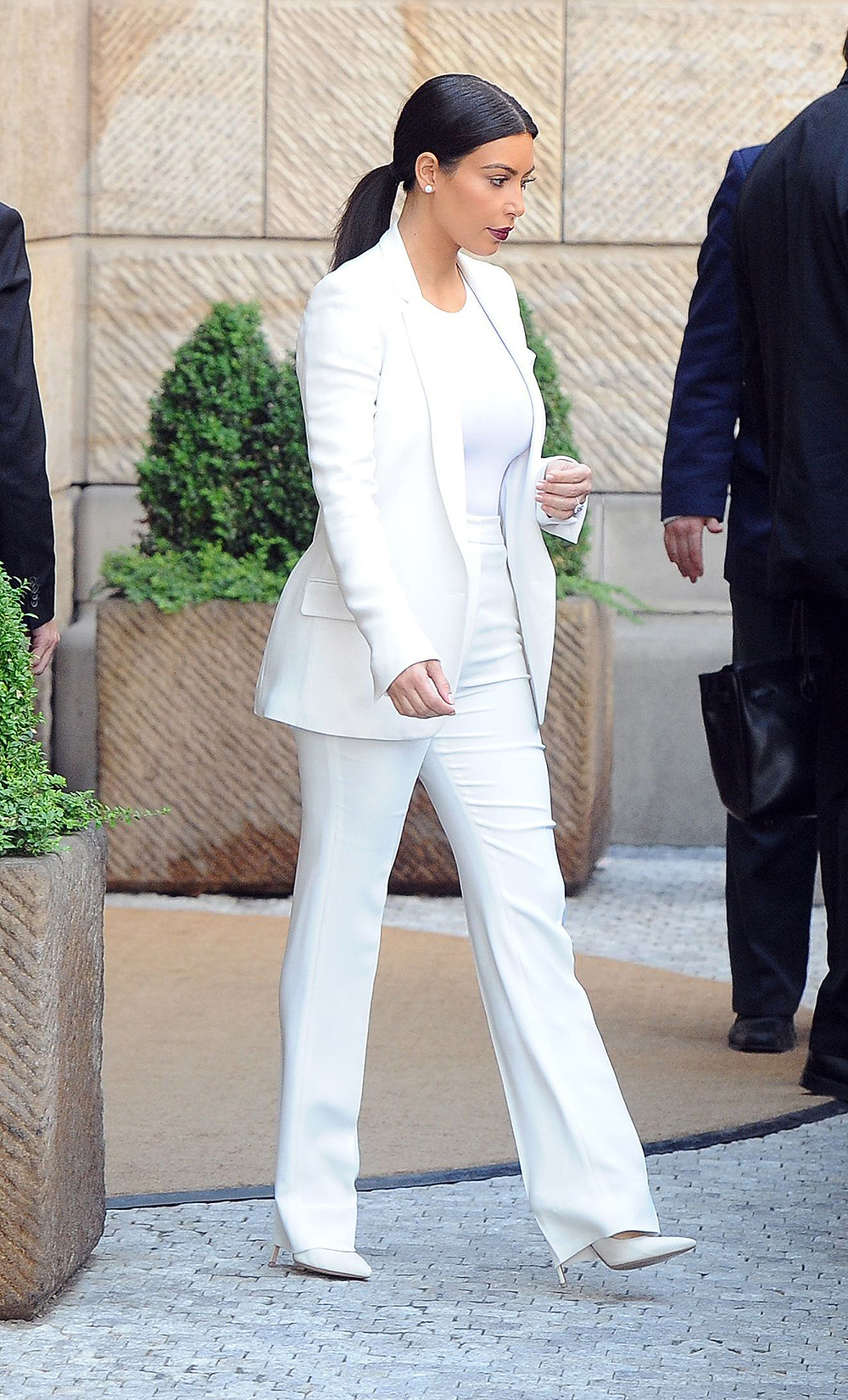 Kim Kardashian West
Kanye West and Kim Kardashian leaving their hotel in Prague, Czech Republic - 31 May 2014
Kanye West and Kim Kardashian are spotted leaving hotel to attend a wedding of Kanye West's stylist Renelou Padora on May 31, 2014 in Prague, Czech Republic. The wedding takes place at Ploskovice Chateau near Litomerice some 70 km northwest from Prague