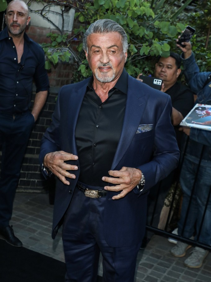 Sylvester Stallone In London In 2022