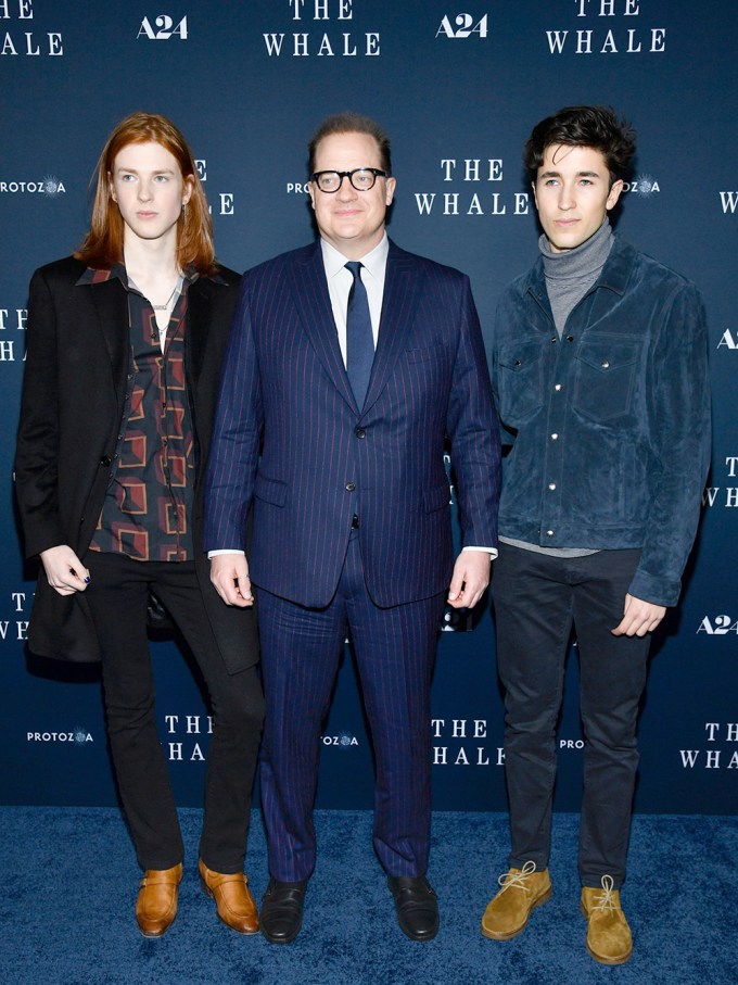 Brendan Fraser & His Sons