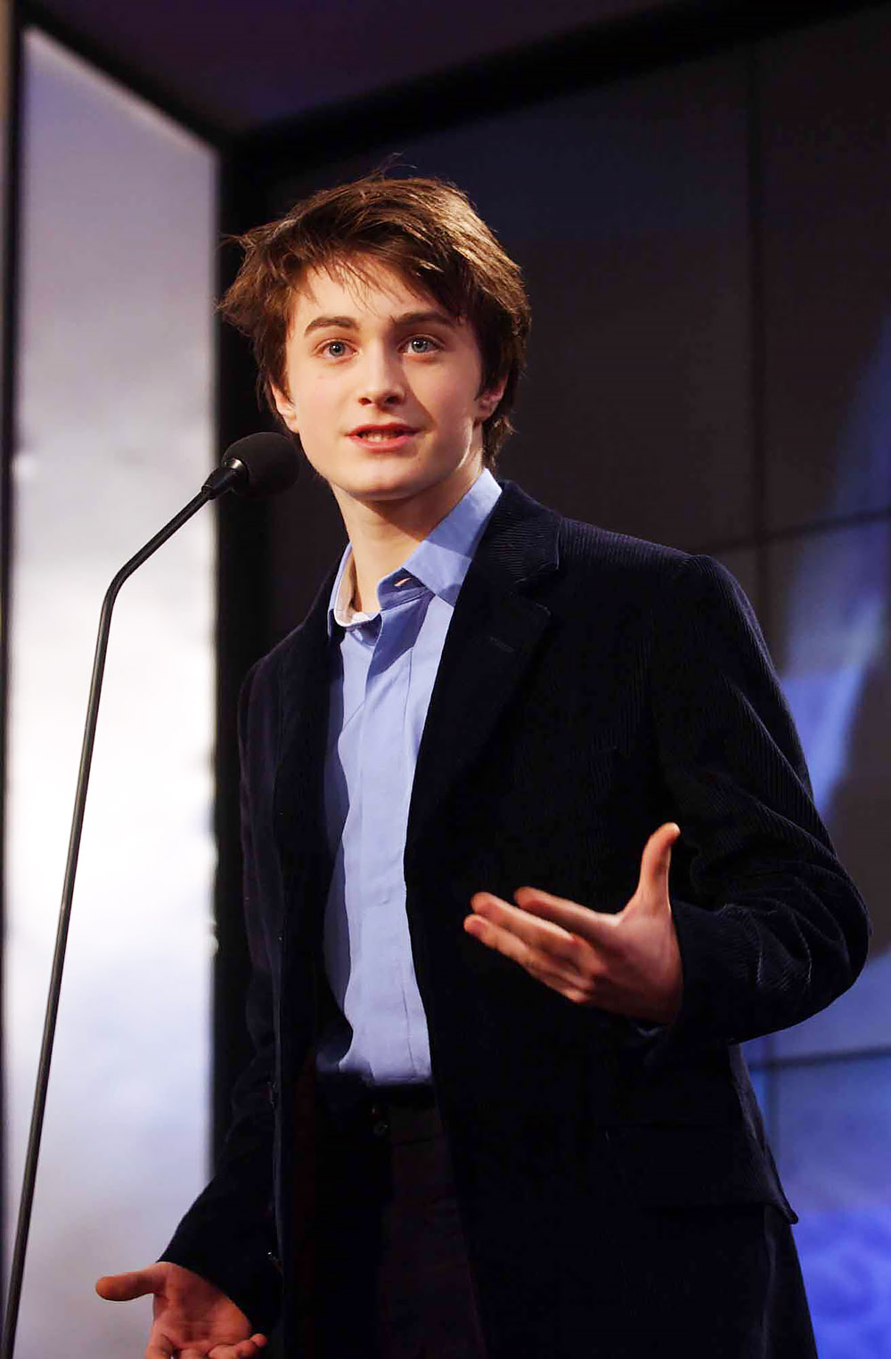 Evening Standard Film Awards 2003 At The Savoy Hotel London... Stars Of Film And Stage Attended The Glamourous Event. Actor Daniel Radcliffe Presennted The Best Technical Achievment Award Too Eve Stewart For Production Design Of 'all Or Nothing'.