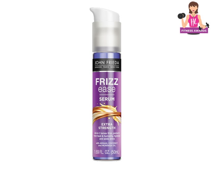 Best Gym Bag Essentials – John Frieda Extra Strength Serum, $9.99, johnfrieda.com