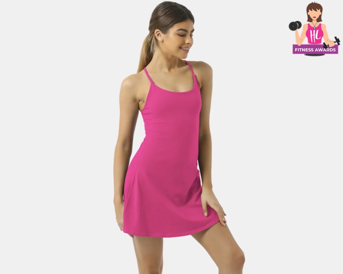 Best Workout Dress – Halara Everyday Cloudful 2-in-1 Flare Activity Dress, $49.95, thehalara.com