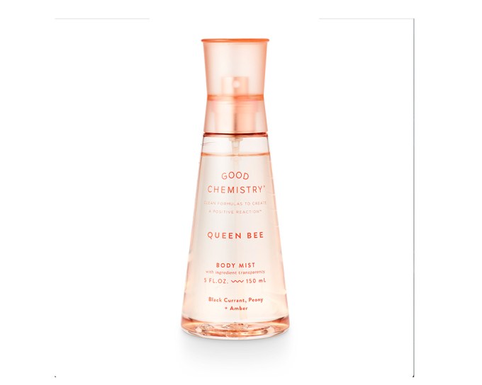 Best Gym Bag Essentials – Good Chemistry Queen Bee Body Mist, $12.99, good-chemistry.com