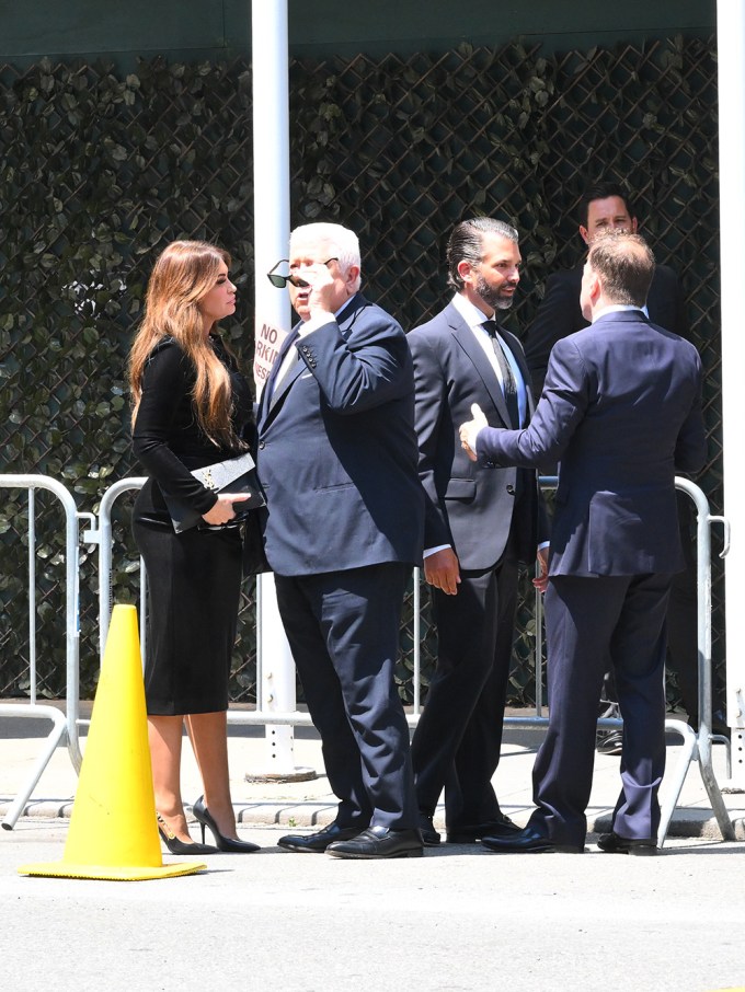 Donald Trump Jr. & Kimberly Guilfoyle At The Funeral