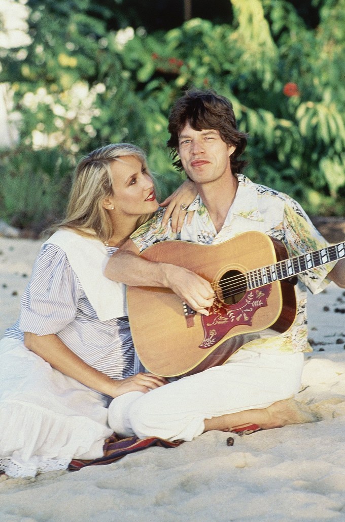 Mick Jagger & Jerry Hall In 1983