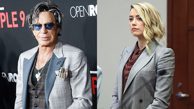 mickey rourke, amber heard